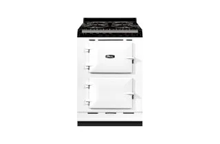 AGA Mini Conventional 60 Dual Fuel with Gas Hob Range Cooker - White