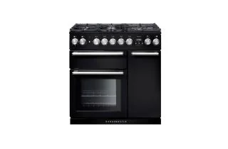 Rangemaster Nexus 90 Dual Fuel Range Cooker - Black