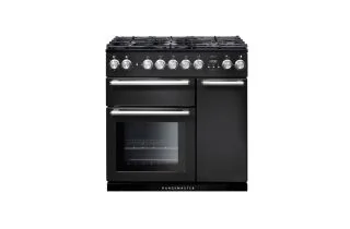 Rangemaster Nexus 90 Dual Fuel Range Cooker - Charcoal Black