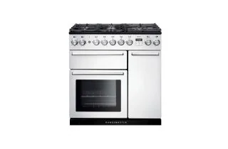 Rangemaster Nexus 90 Dual Fuel Range Cooker - White