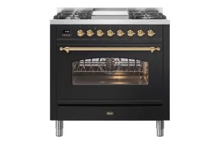 ILVE Milano 90cm Single Oven Range Cooker with 4 Gas Burners & Frytop