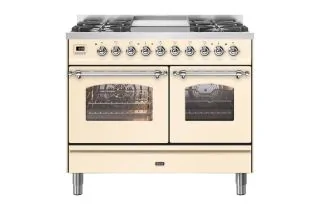 ILVE Milano 100cm Double Oven Range Cooker with 4 Gas Burners & Frytop