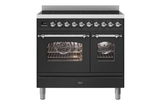 ILVE Milano 90cm Double Oven Range Cooker with 6 Zone Induction - Matt Graphite