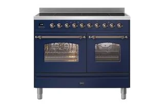 ILVE Milano 100cm Double Oven Range Cooker with 6 Zone Induction - Midnight Blue