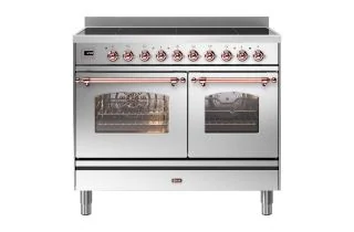 ILVE Milano 100cm Double Oven Range Cooker with 6 Zone Induction - Stainless Steel