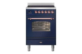 ILVE Milano 60cm Single Oven Range Cooker with 4 Zone Induction - Midnight Blue