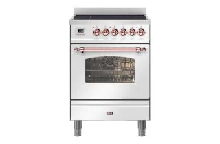 ILVE Milano 60cm Single Oven Range Cooker with 4 Zone Induction - White