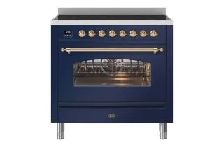 ILVE Milano 90cm Single Oven Range Cooker with 6 Zone Induction - Midnight Blue
