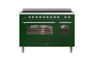 ILVE Milano 120cm Double Oven Range Cooker with 7 Zone Induction - Emerald Green