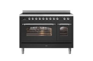 ILVE Milano 120cm Double Oven Range Cooker with 7 Zone Induction - Matt Graphite