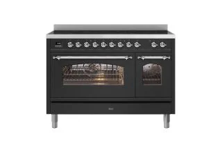ILVE Milano 120cm Double Oven Range Cooker with 7 Zone Induction - Matt Graphite