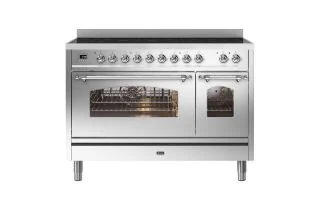 ILVE Milano 120cm Double Oven Range Cooker with 7 Zone Induction - Stainless Steel