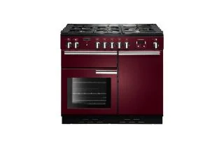 Rangemaster Professional+ 100 Dual Fuel Range Cooker - Cranberry