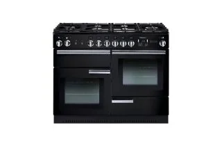 Rangemaster Professional+ 110 Dual Fuel Range Cooker - Black