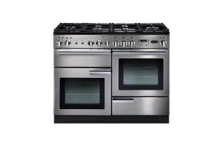 Rangemaster Professional+ 110 Dual Fuel Range Cooker - Stainless Steel