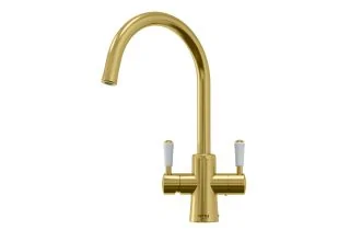 Qettle Signature Classic 2 Lever 4-in-1 Boiling Water Tap (4-litre) - Brass