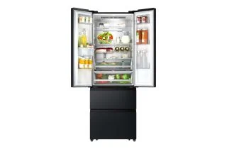 Hisense RF632N4WFE Freestanding French Door Fridge Freezer - Black