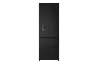 Hisense RF632N4WFE 485L Freestanding French Door Fridge Freezer - Black