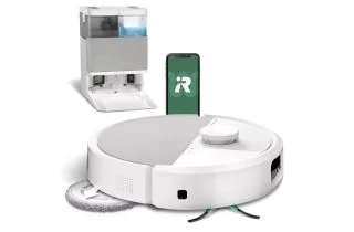 iRobot Roomba® Plus 505 Self-Emptying Robot Vacuum Cleaner & Mop - White