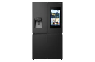 Hisense RQ760N4IFE Freestanding American Fridge Freezer - Black