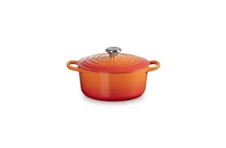 Le Creuset Cast Iron 24cm Round Casserole - Volcanic