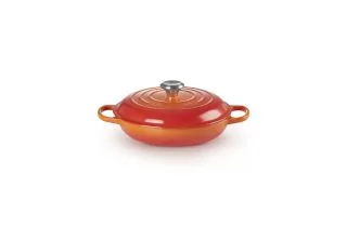 Le Creuset Cast Iron 26cm Shallow Casserole - Volcanic
