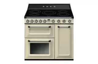 Smeg TR93IP 90cm Victoria Electric Range Cooker - Cream