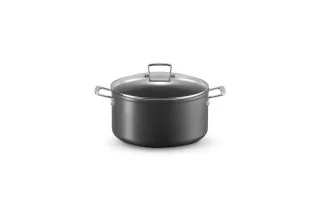 Le Creuset Toughened Non-Stick 28cm Deep Casserole with Glass Lid