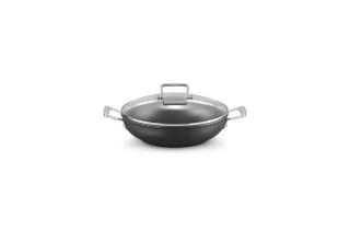 Le Creuset Toughened Non-Stick 26cm Shallow Casserole with Glass Lid