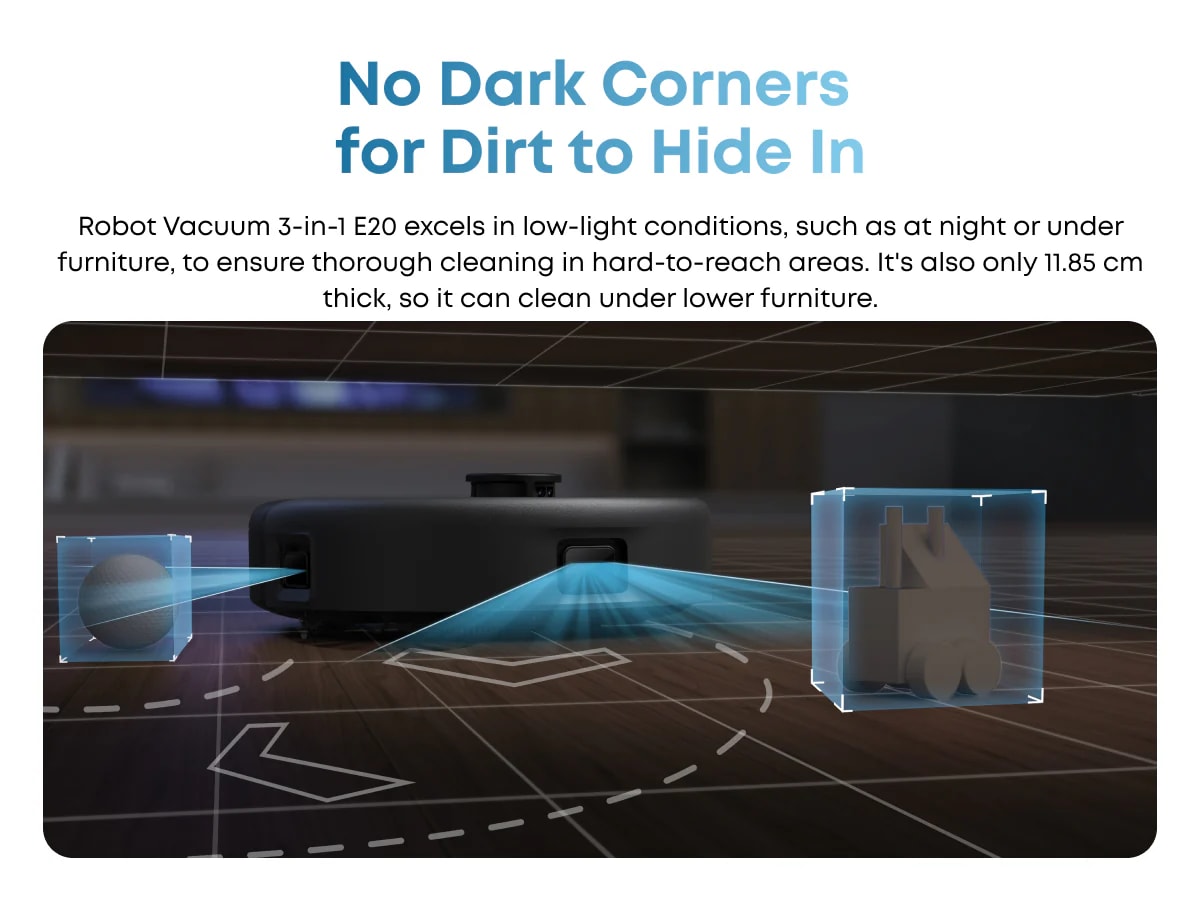 no dark corners for dirt to hide in
