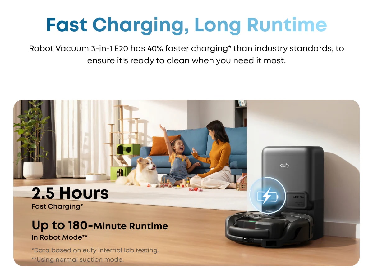 fast charging, long runtime