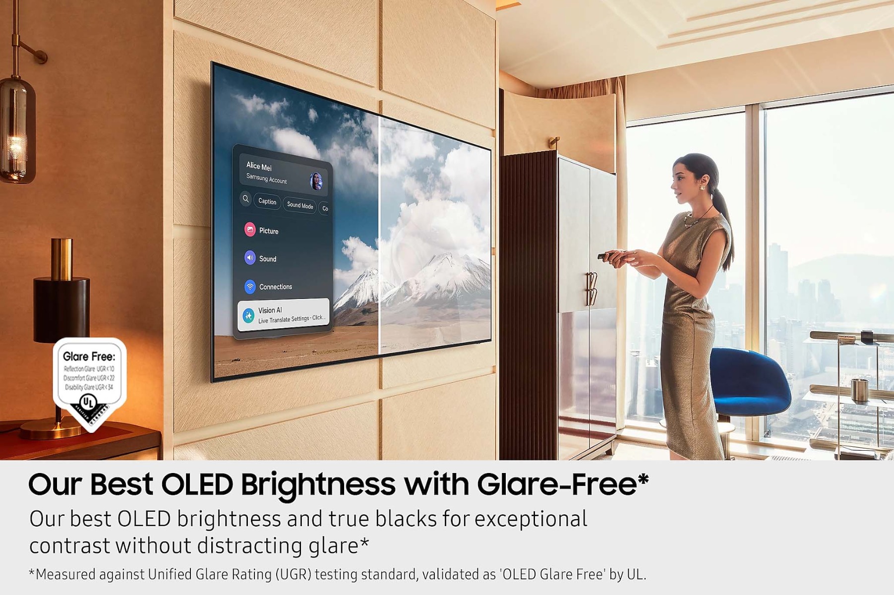 Samsung's Best OLED Brightness with Glare Free