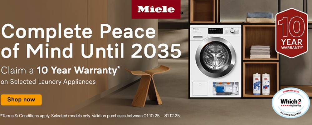 10 Year Warranty on Selected Miele Products