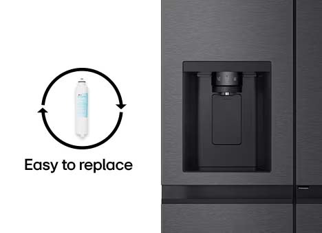 The two separate cards with changeable water filters and an expanded water dispenser.